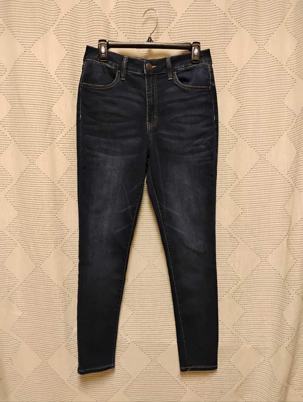 SO Ultimate Super High Rise Jeggins Women's 13 Dark Wash Denim Classic Clean